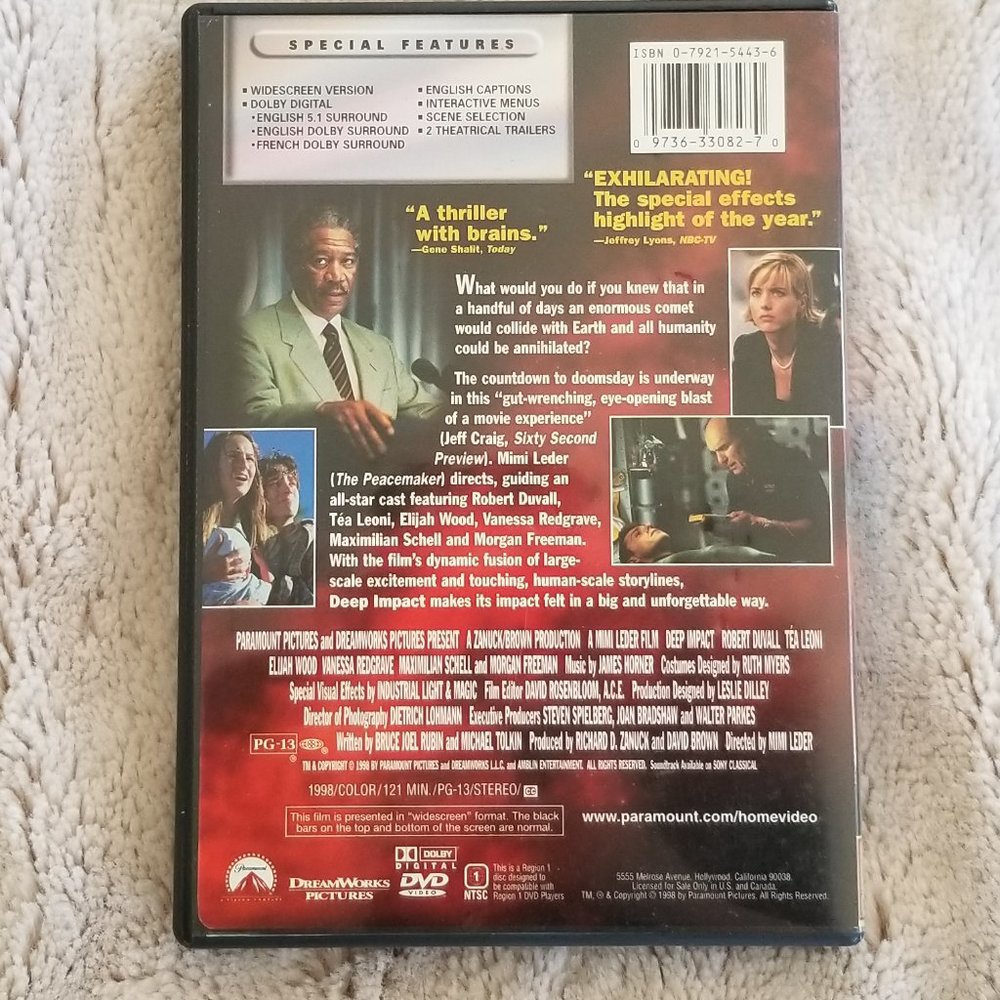 Deep Impact DVD Movie - Picture 2 of 2